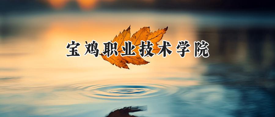 宝鸡职业技术学院2025年重庆录取分数线公布:最低369分