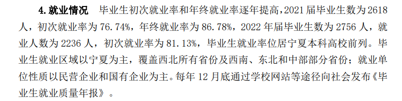 银川科技学院就业率及就业前景怎么样