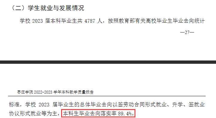 枣庄学院就业率及就业前景怎么样