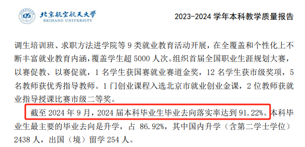 北京航空航天大学就业率及就业前景怎么样